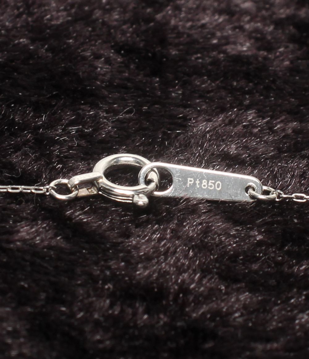 美品 ネックレス Pt900 Pt850 ダイヤ 0.20ct レディース