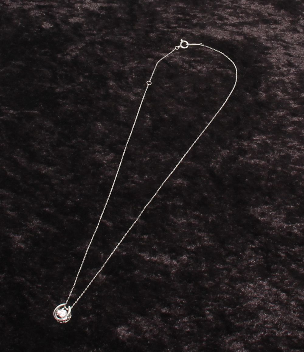 美品 ネックレス Pt900 Pt850 ダイヤ 0.20ct レディース