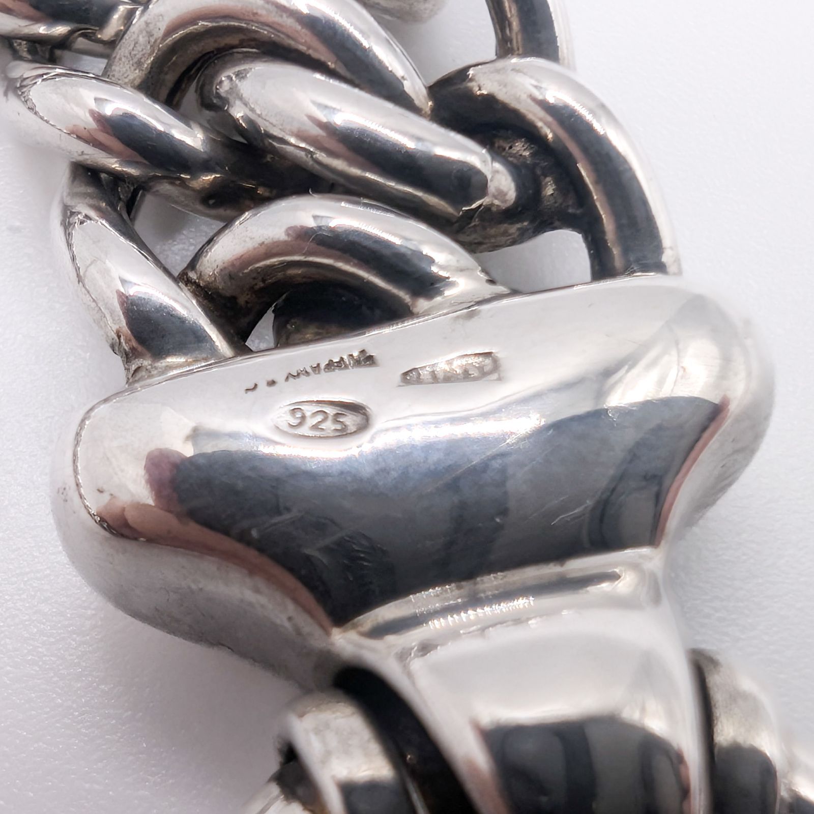 Tiffany & Co. Sterling Silver Heavy Double Curb Link Bracelet (Italy)