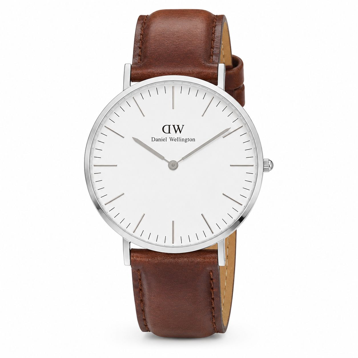 【ギフト対応可】ダニエルウェリントン DANIEL WELLINGTON 腕時計 Classic St Mawes Silver 40 シルバー ホワイト ブラウン クオーツ アナログ おしゃれ 人気 ブランド 誕生日 記念 プレゼント ギフト 送料無料