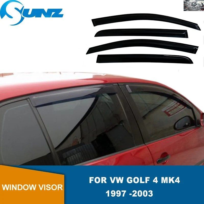 サイドウィンドウディフレクター VW ゴルフ 4 MK4 1997 - 03 車用ウェザーシールド ウェザーシールド サンレインシールド