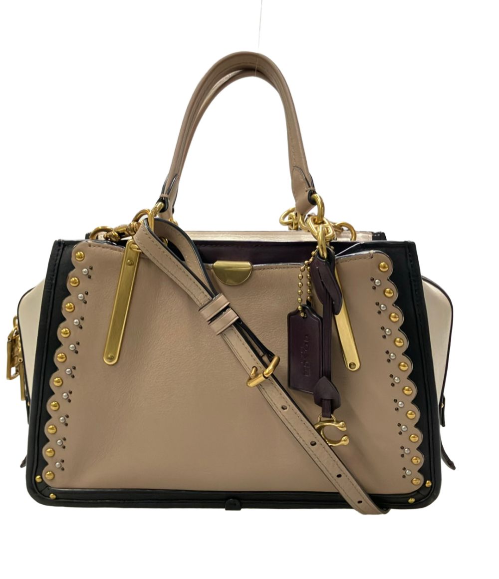 美品 コーチ ハンドバッグ ショルダーバッグ 2WAY 斜め掛け レザー 76421 レディース COACH