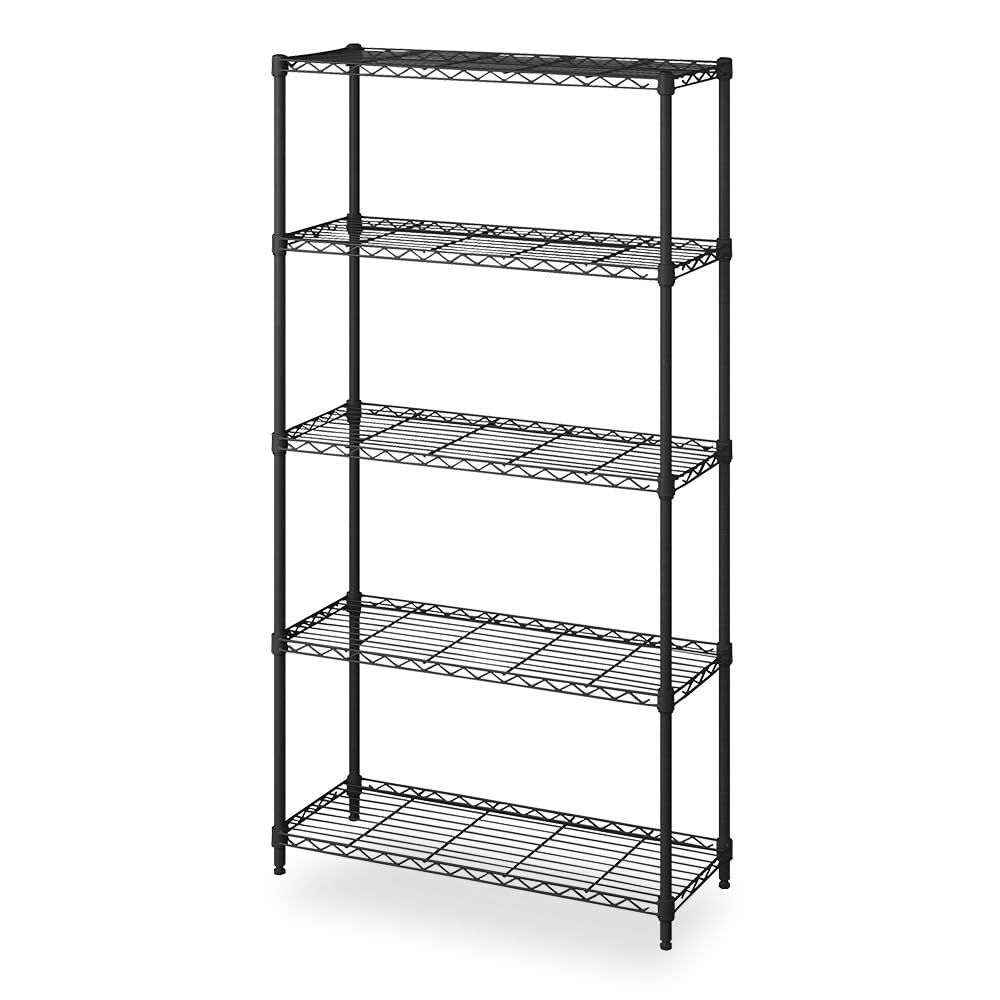 ☆新品☆アイリスオーヤマ カラーメタルラックフィット 5段 幅75×奥行き30×高さ151cm CMFー75150 マットブラック 9ccfa1c1