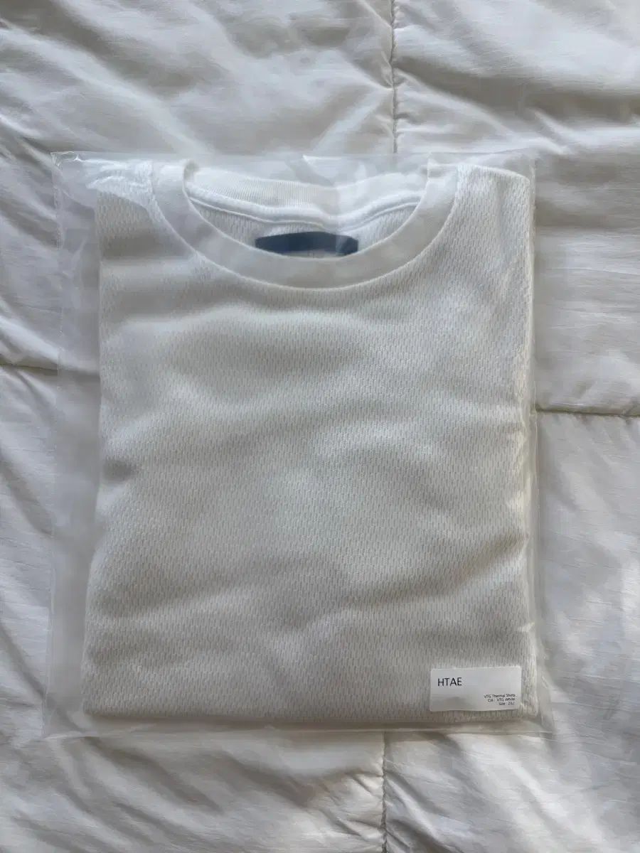 HTAE VTG Thermal Honeycomb White 허니콤 Tシャツ