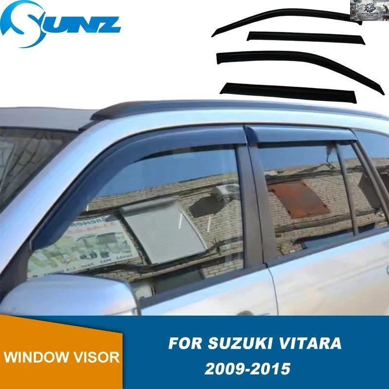 ウィンドウバイザー VITARA SZ 2009 - 15 風雨サンガード デフレクター ベント E シェルター プロテクター