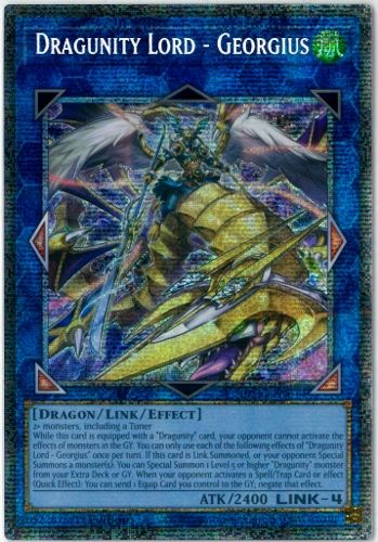 遊戯王/英語版/北米版/ドラグニティロード－ゲオルギアス/Dragunity Lord - Georgius/スターライトレア/1st Edition/バトルズ・オブ・レジェンド：グロリアス・ギャラリー/BLGG-EN014