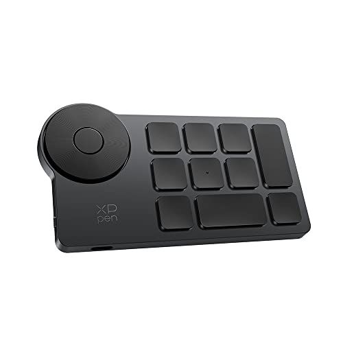 XPPen 左手デバイス ショートカットリモート 片手キーボード Bluetooth対応 ワイヤレス ペンタブ 液タブ用 ノートパソコン対応 作業効率向上 イラスト 画像 動画編集 ACK05Ju 22215544