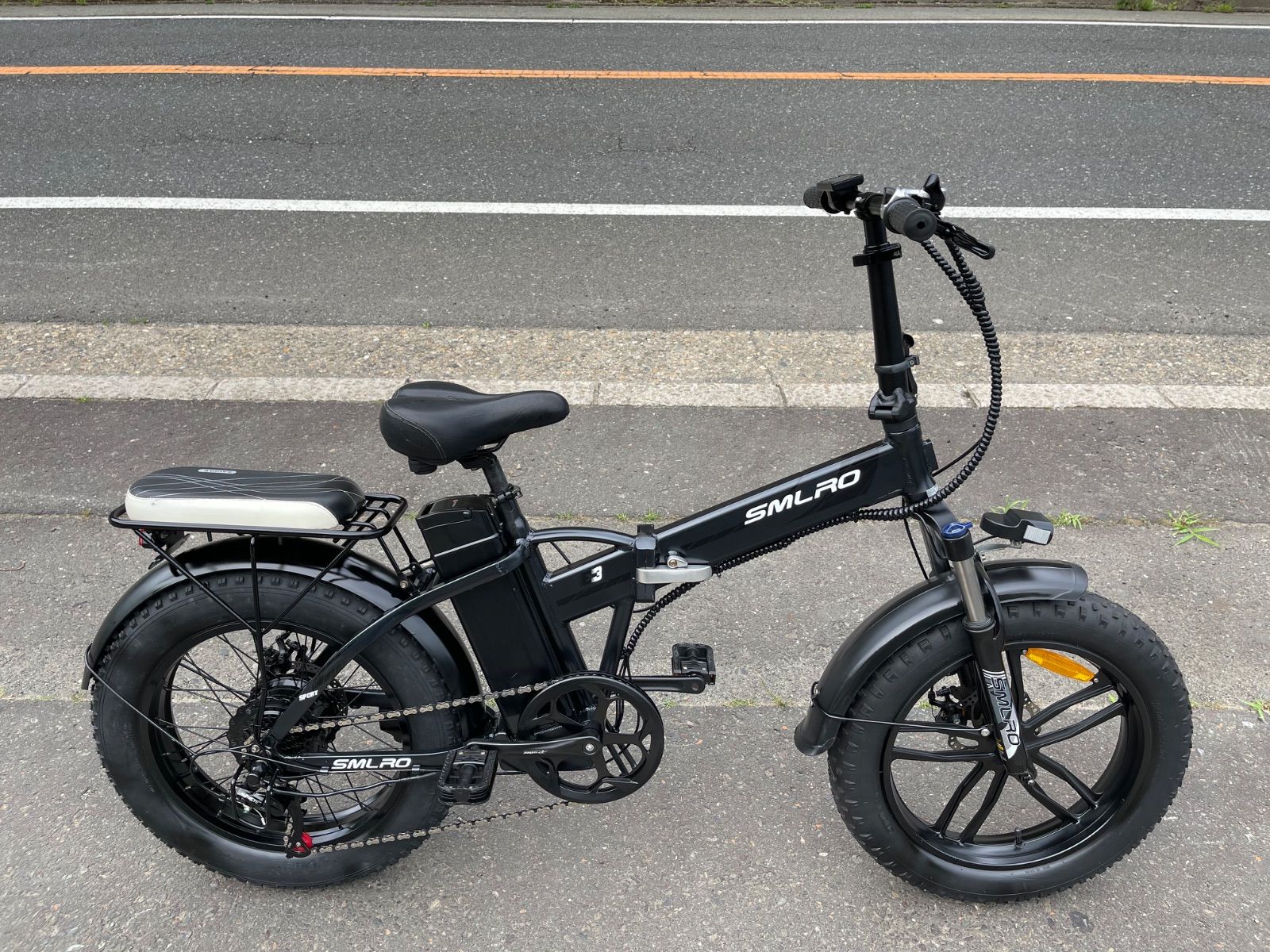 0392【動作確認済】送料無料 SMLRO ディスク式 MTB 折り畳み電動 