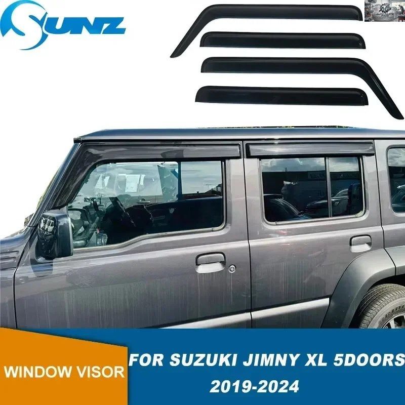 ウェザーシールド ジムニー XL 5ドア 5シート 2019 - 24 サイドウィンドウ デフレクター カーウィンドウバイザーガード