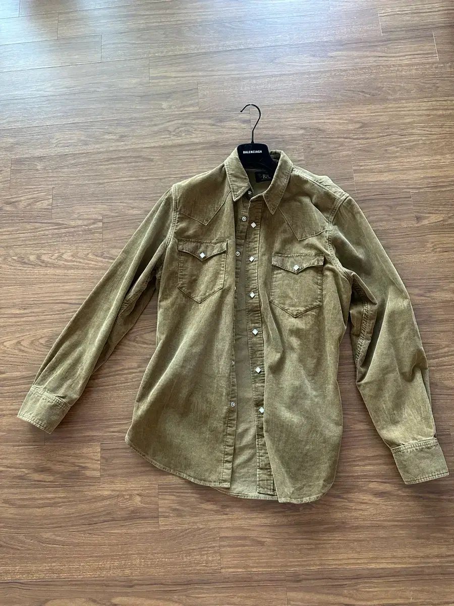 RRA ダブルアールエル ウェスタン コーデュロイ シャツ ダブル L エル XL