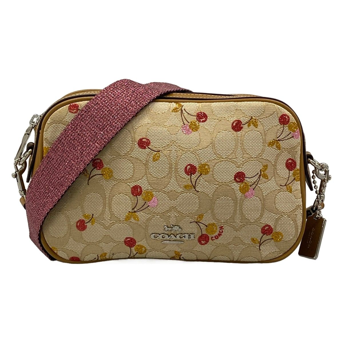 COACH(コーチ) ショルダーバッグ美品 シグネチャー柄 F30610 ブラウン 