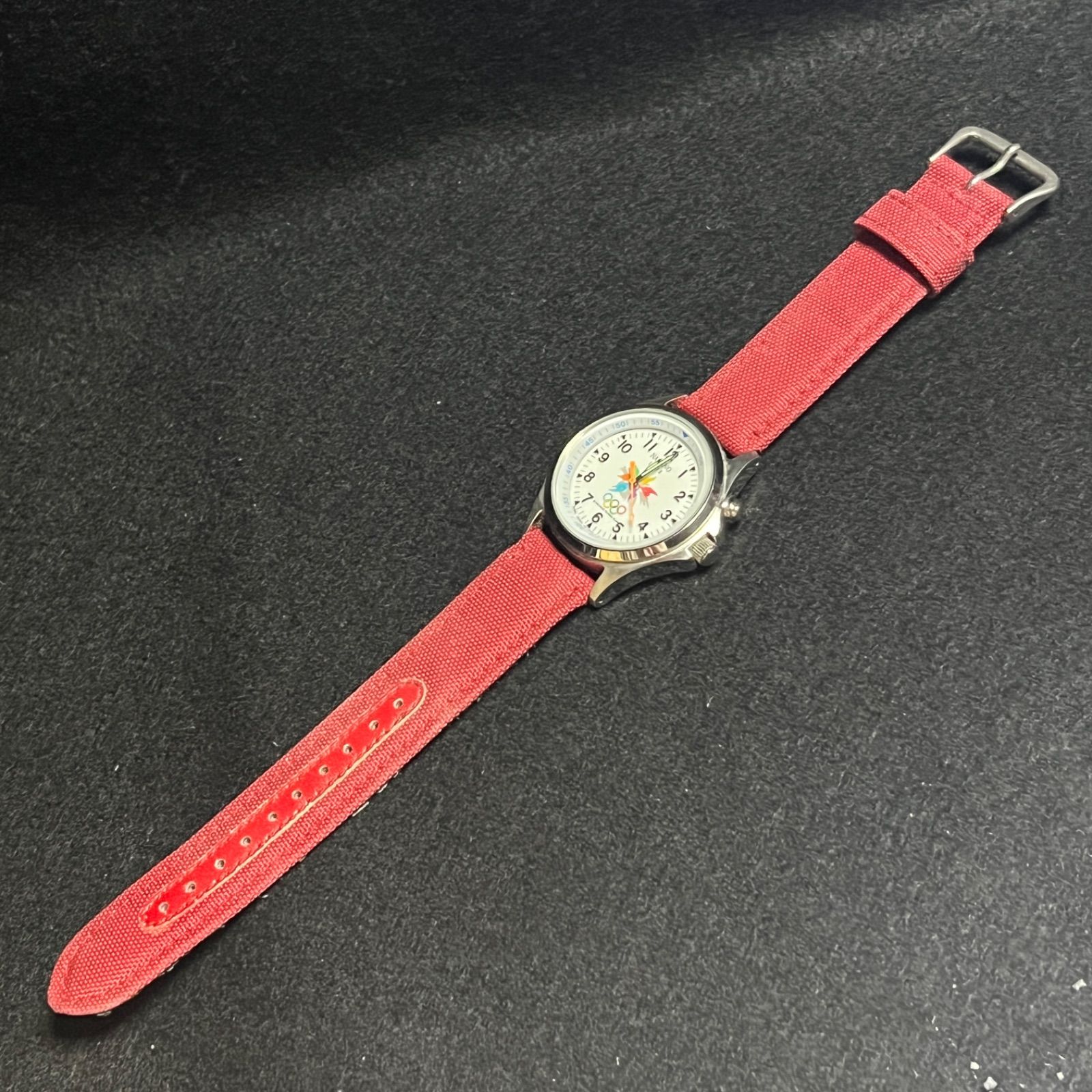 メンズ 【稼動品】レア SEIKO セイコー QZ V671-6000 アルバ 長野 