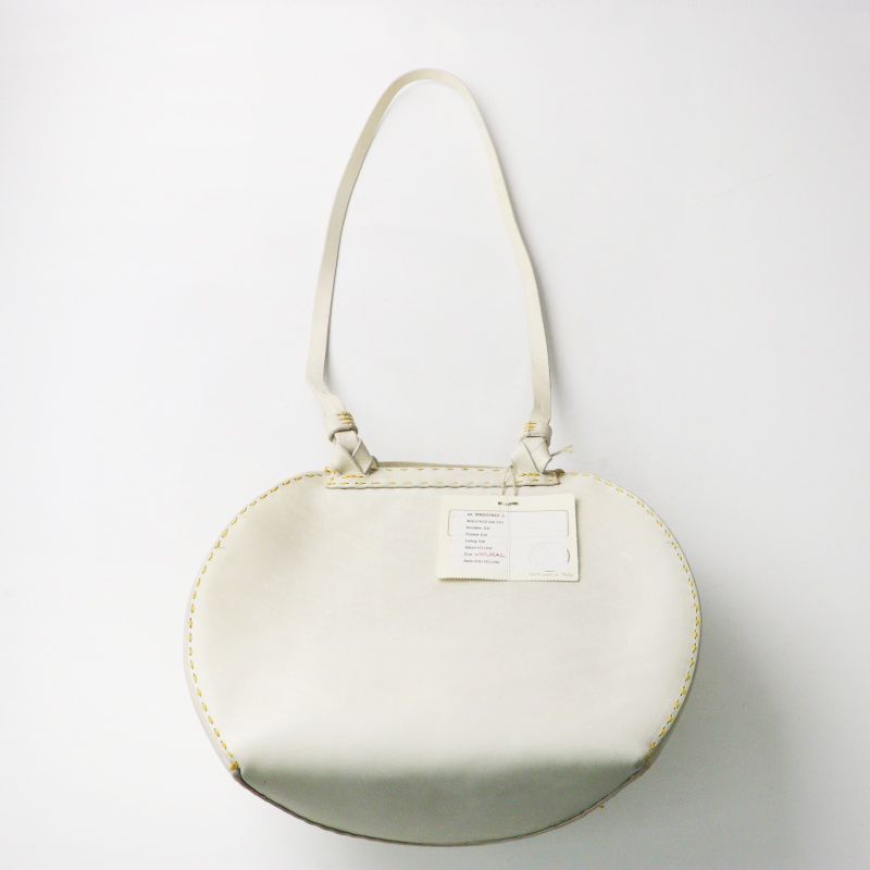HENRY CUIR INNOCENCE LARGE Crossbody GOURD BAG natural□アンリー