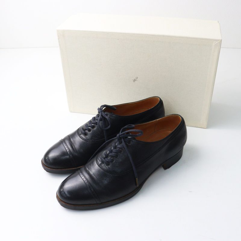 定価62700円 forme Balmoral straight tip(ff-61)size2(22.5-23cm)black■フォルメ 内羽根 レザーシューズ 馬革【2400014995626】