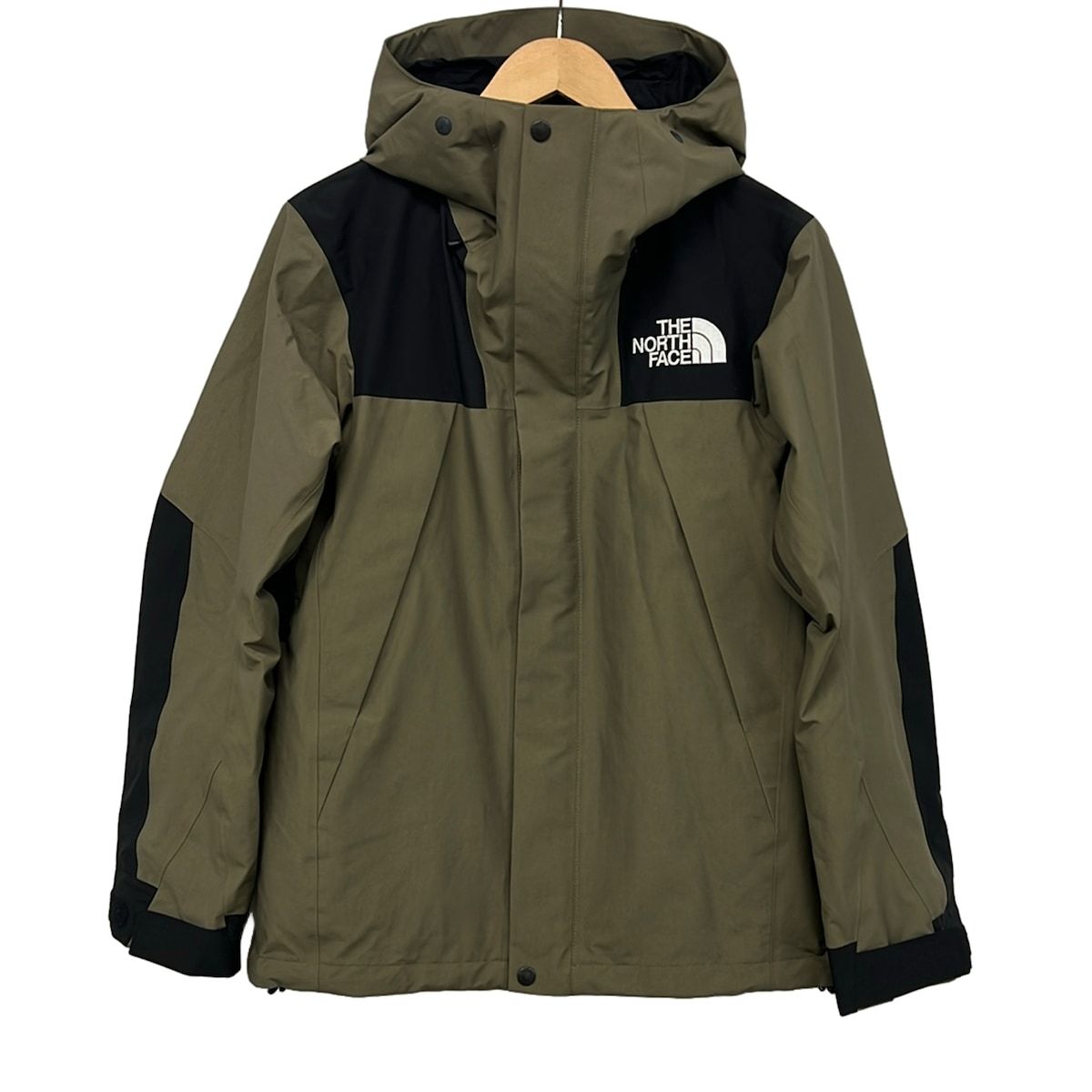THE NORTH FACE(ノースフェイス) ブルゾン サイズS メンズ美品 マウンテンジャケット NP61800 カーキ×黒 長袖/春/秋/GORE-TEX