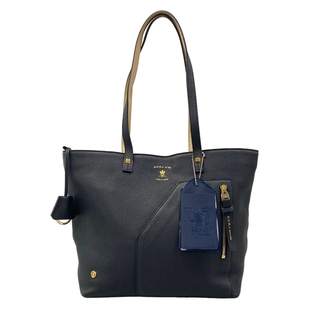 AccessoiresDeMademoiselle(ADMJ)(アクセソワ・ドゥ・マドモワゼル) トートバッグ - ネイビー レザー