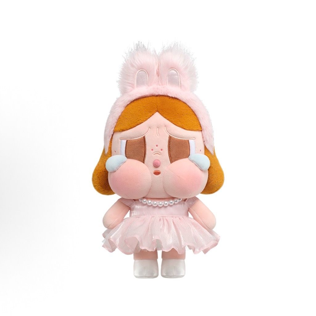 POP MART CRYBABY SHINY SHINY ぬいぐるみドール ピンクドレス Ver. 33cm 大型フィギュア Plush Doll