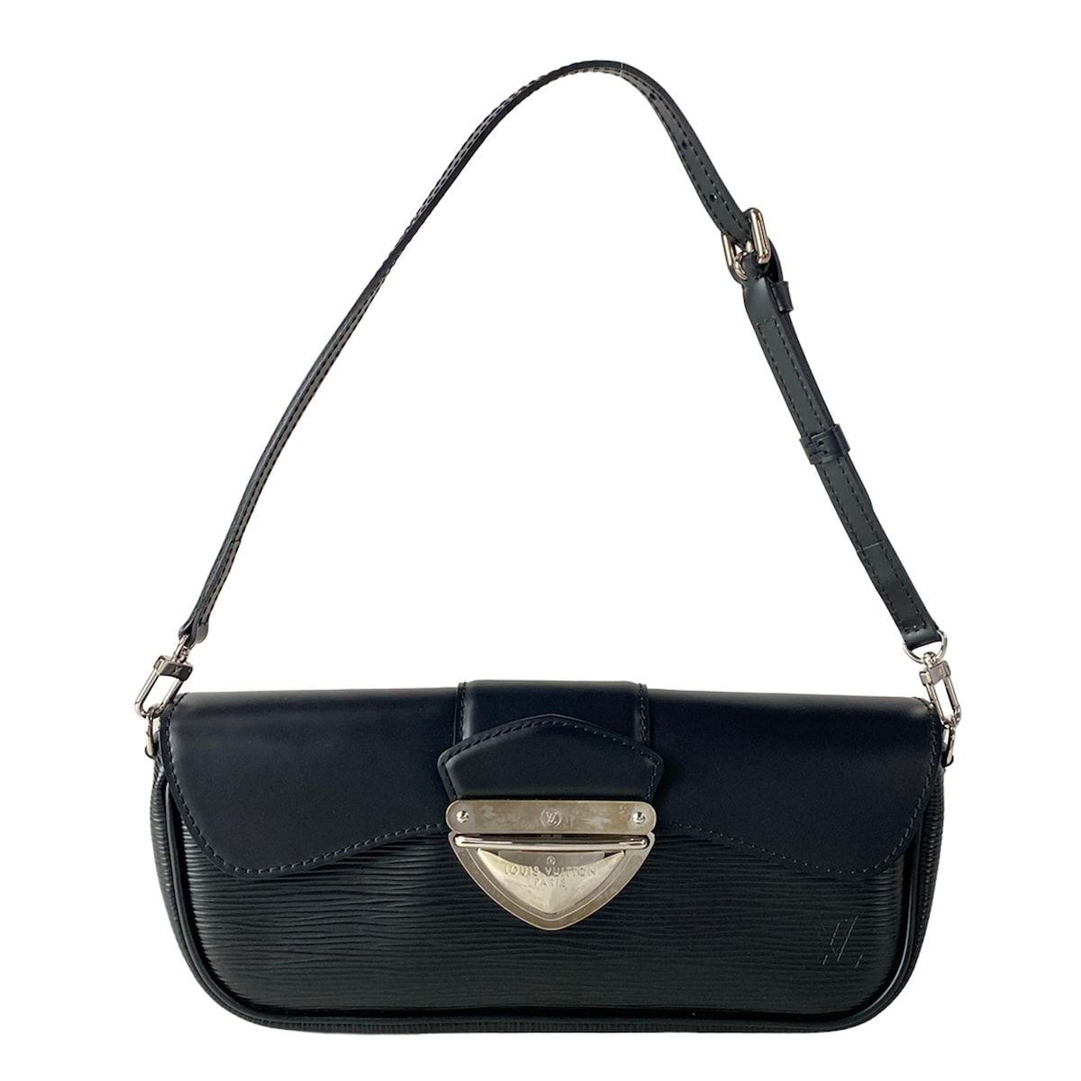 LOUIS VUITTON(ルイヴィトン) ショルダーバッグ エピ美品 ポシェットモンテーニュ M59292 ノワール レザー