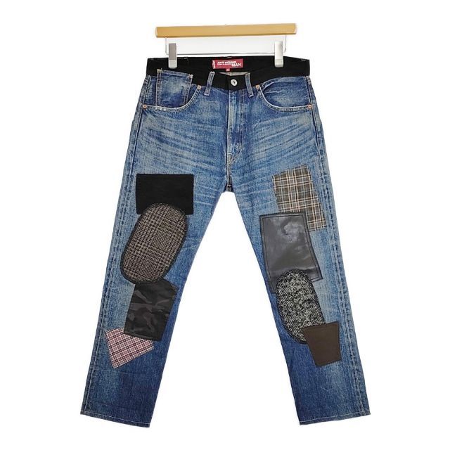 eYe COMME des GARCONS JUNYA WATANABE MAN/Levi's 505 パッチワーク デニムパンツ AD2017 ネイビー メンズ アイ ジュンヤワタナベマン/リーバイス【中古】6-0523G∞