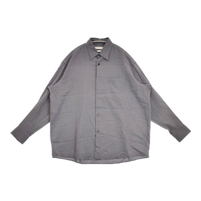 YOKE OVERSIZED BIG POCKET SHIRT YK21SS0189SH レーヨンポリエステル サイズ2 長袖シャツ グレー メンズ ヨーク【中古】6-0523M∞