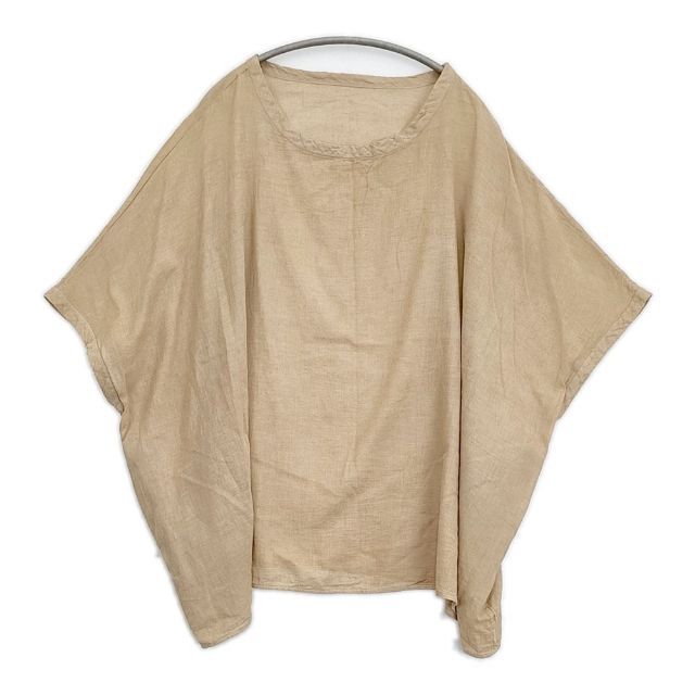 TAKARAJIMA SENKOU BIGベスト カテキュー染 定価18150円 ベスト ベージュ レディース 宝島染工【中古】6-0523M∞