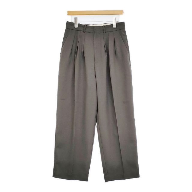 KURASHI&Trips 大人のためのワイドタックパンツ 定価12100円 903-70905078-X パンツ グレー レディース クラシアンドトリップス/北欧、暮らしの道具店【中古】6-0523G∞