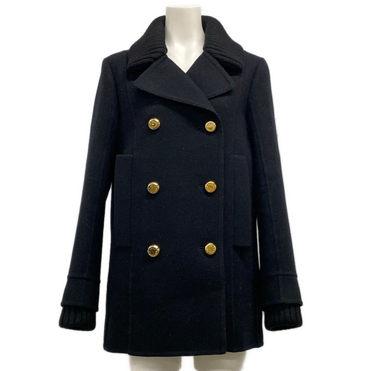 LOUIS VUITTON(ルイヴィトン) コート サイズ36 S レディース - RW142W F6CO04UET 黒 長袖/冬 ウール
