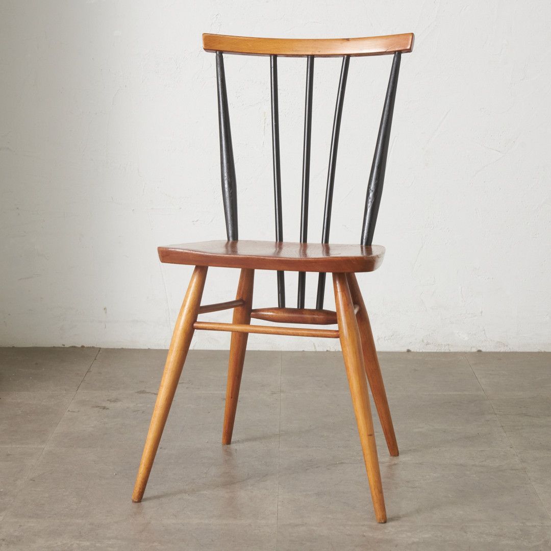ercol スティックバックチェア ヴィンテージ 英国 アーコール ウィンザー 曲木 椅子 コムバック ダイニングチェア 木製 ペイント 99784