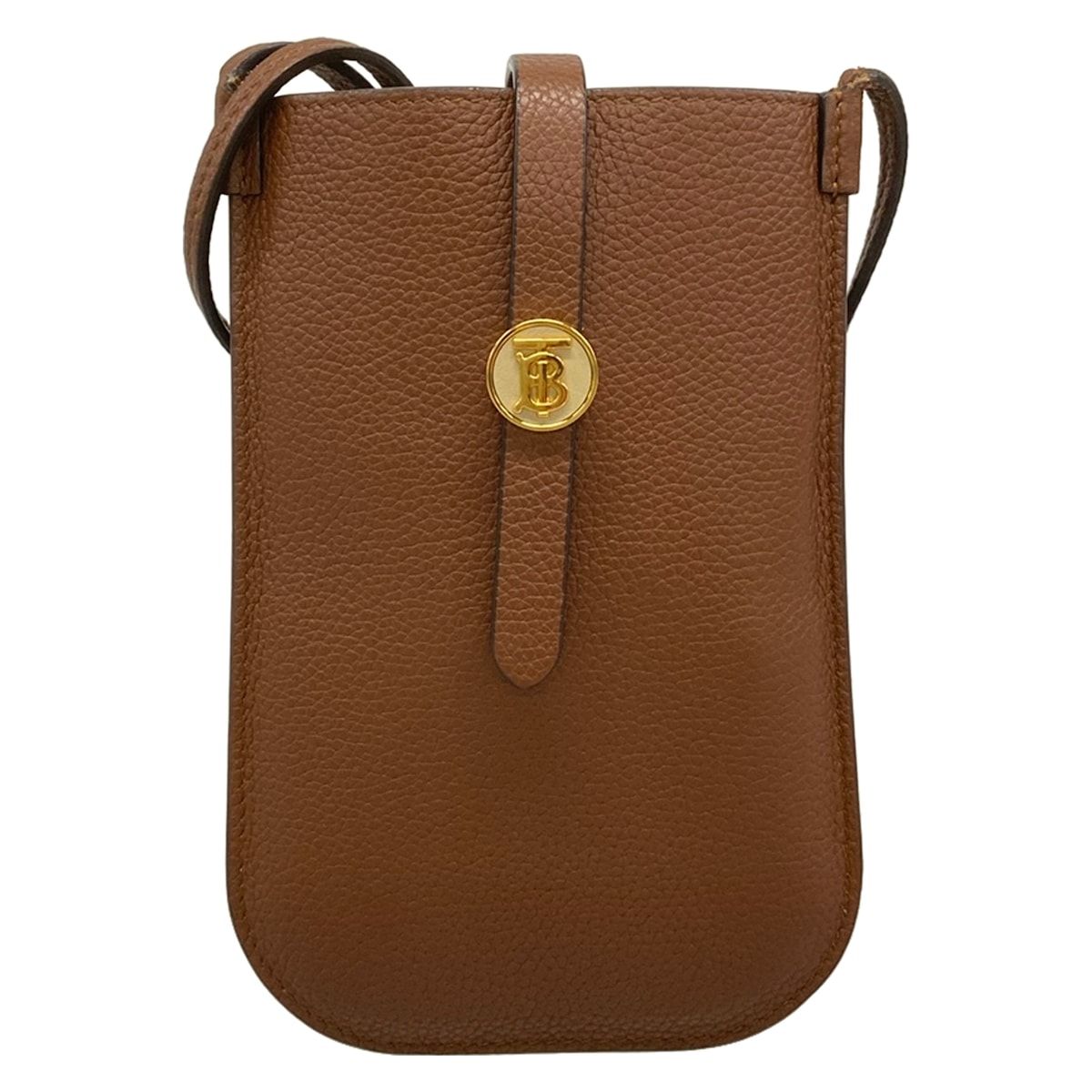 BURBERRY/Burberry(バーバリー) ショルダーバッグ - ダークブラウン スマホポシェット レザー