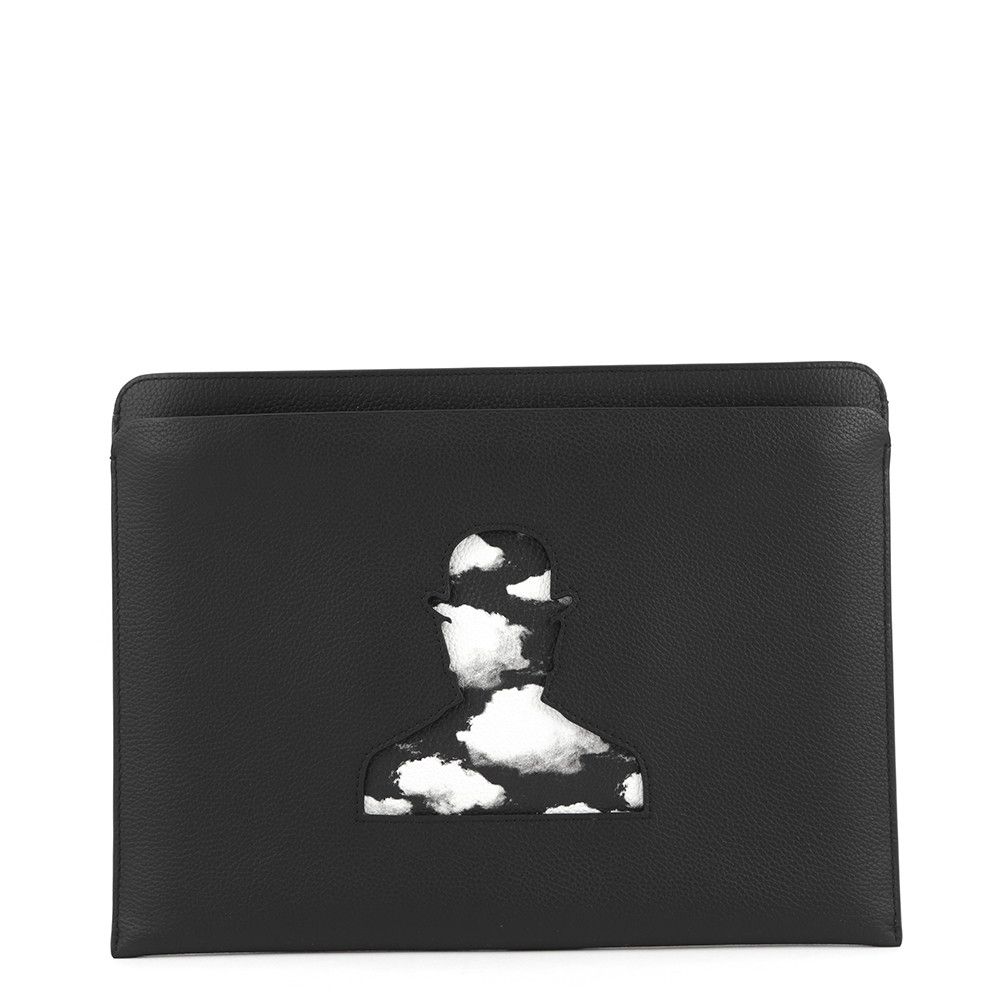 デルヴォー クラッチバッグ ポシェット トロンプルイユ レザー Delvaux デルボー 黒