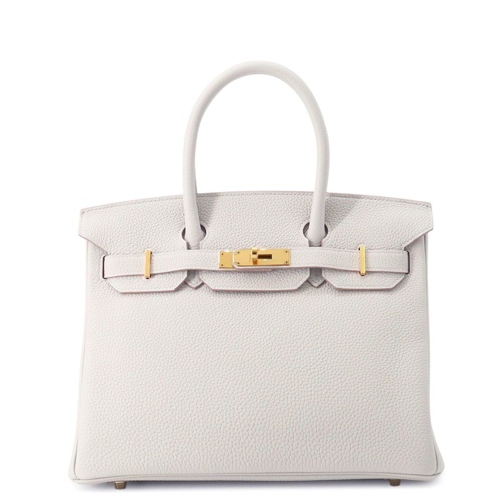 エルメス バーキン30 パールグレー/ゴールド金具 トゴ Y刻印 HERMES Birkin ハンドバッグ