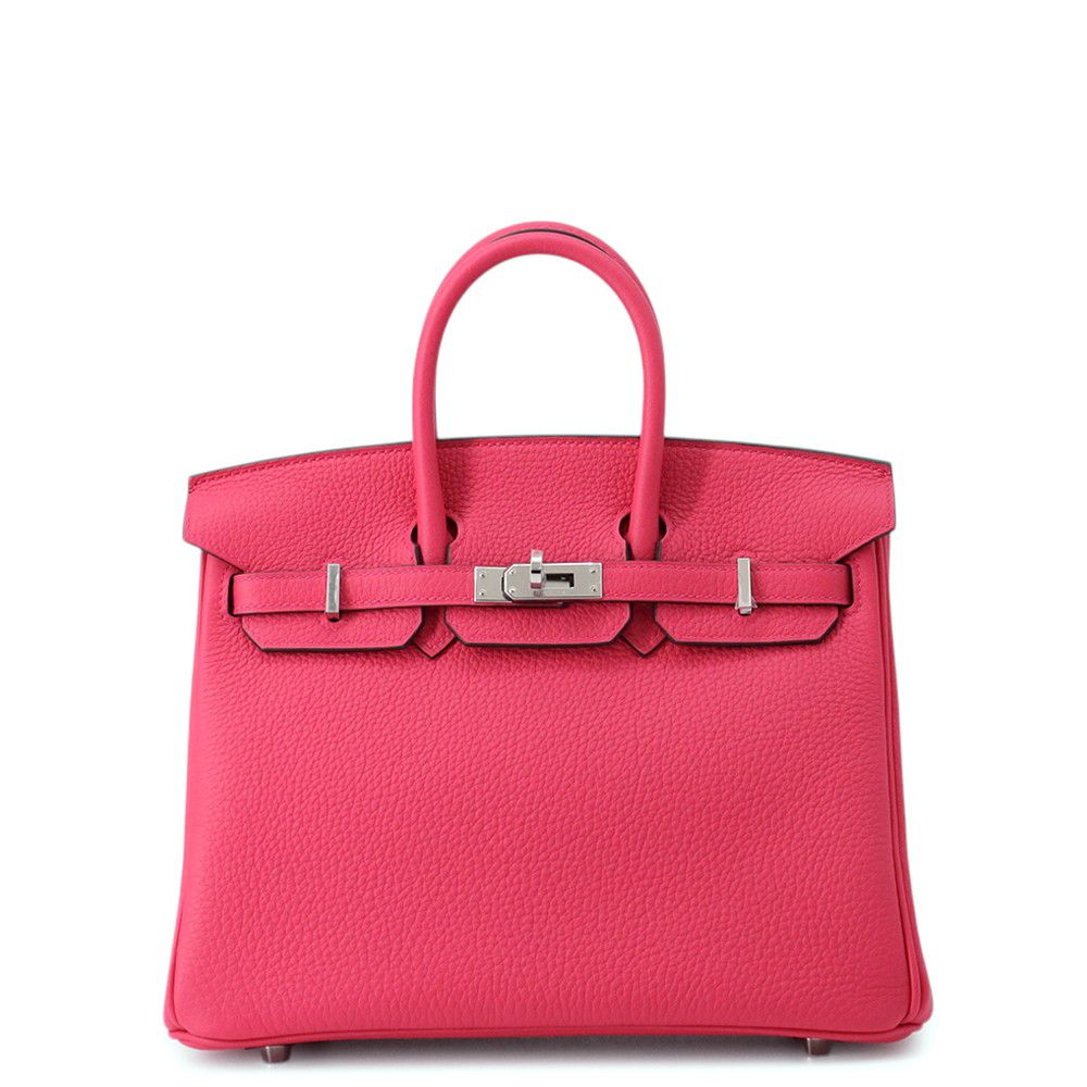 エルメス バーキン25 ローズメキシコ/シルバー金具 トゴ G刻印 HERMES Birkin ハンドバッグ