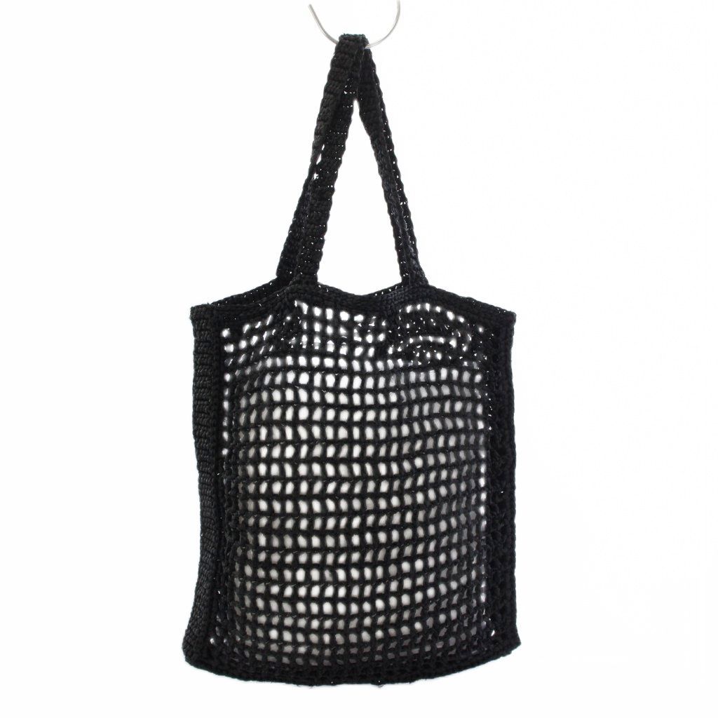 プラダ PRADA クロシェトートバッグ ハンドバッグ 黒 1BG393 /KH □OH