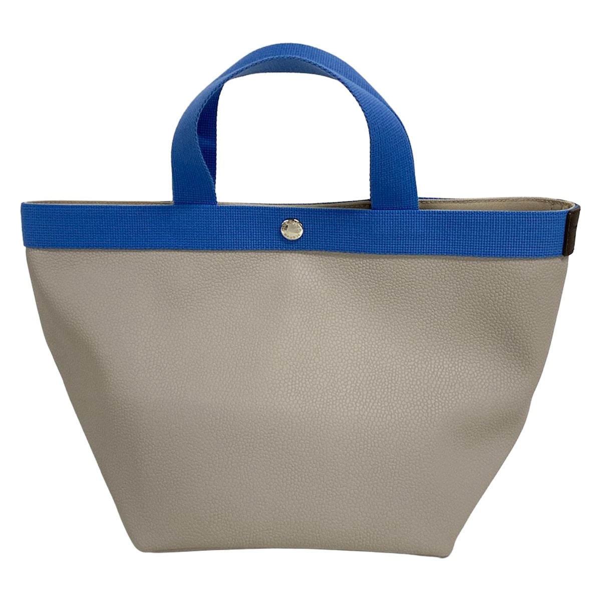 Herve Chapelier(エルベシャプリエ) トートバッグ美品 リュクス舟型トートM ライトグレー×ライトブルー GPライン