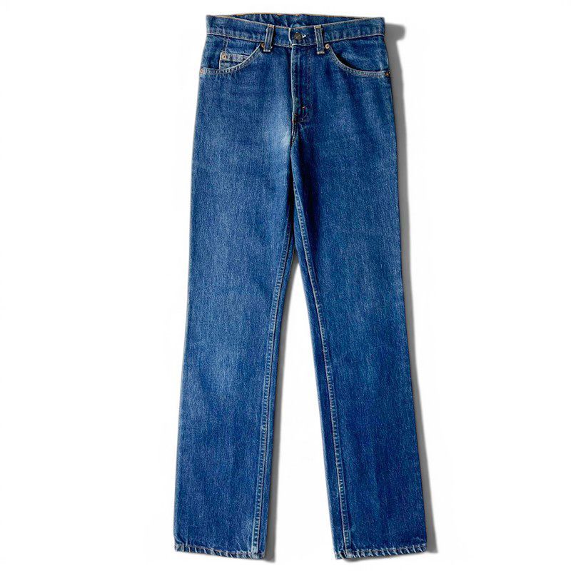 濃紺 80s USA製 Levis 509 0218 ストレッチ デニム パンツ W30 L34 / 80年代 アメリカ製 リーバイス ビンテージ ジーンズ ジーパン スリム
