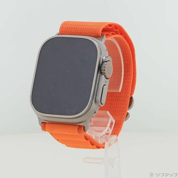 ソフマップ 〔中古品〕 Apple Watch Ultra GPS + Cellular 49mm チタニウムケース オレンジアルパインループ【344】