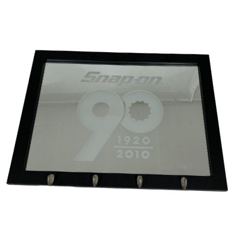 Snap-on 90周年記念 壁掛け鏡 snap-on フック付きミラー ミラー 90周年 鏡 ガレージ インテリア