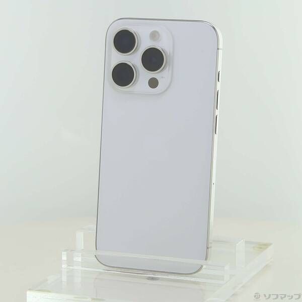 ソフマップ 〔中古品〕 iPhone15 Pro 128GB ホワイトチタニウム MTU83J／A SIMフリー【269】