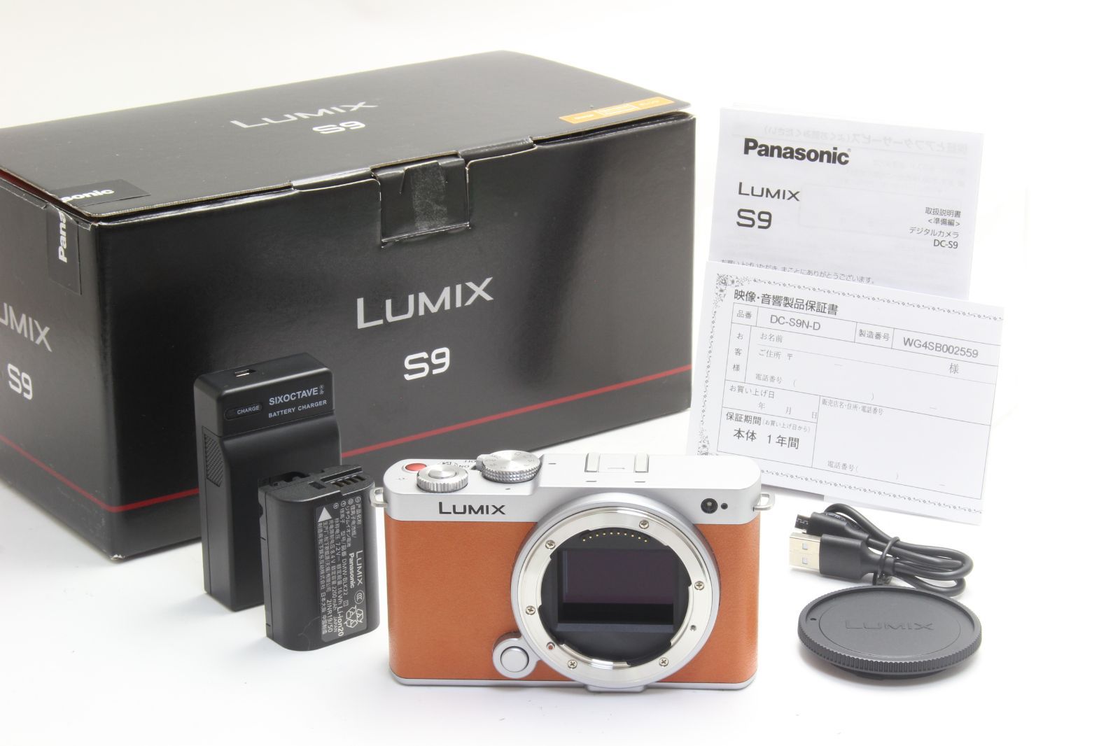 AA (新品級) Panasonic パナソニック LUMIX DC-S9 ボディ キャメル