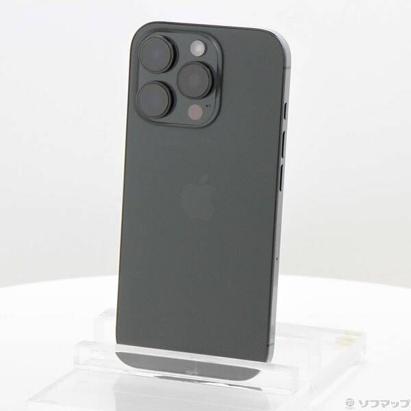 ソフマップ 〔中古品〕 iPhone16 Pro 128GB ブラックチタニウム MYMV3J／A SIMフリー【297】
