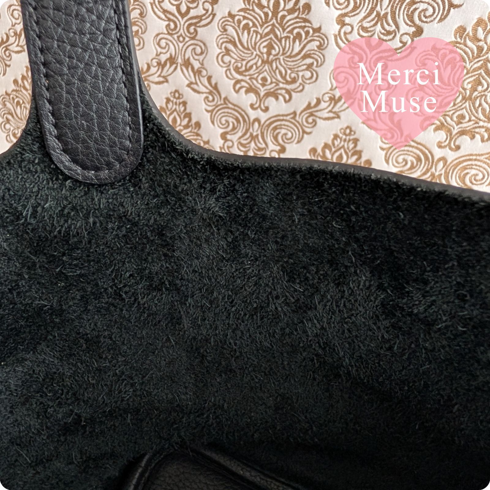 ❤お得なお品❤ピコタンロックPM18 ノワール 黒 シルバー金具 エルメス