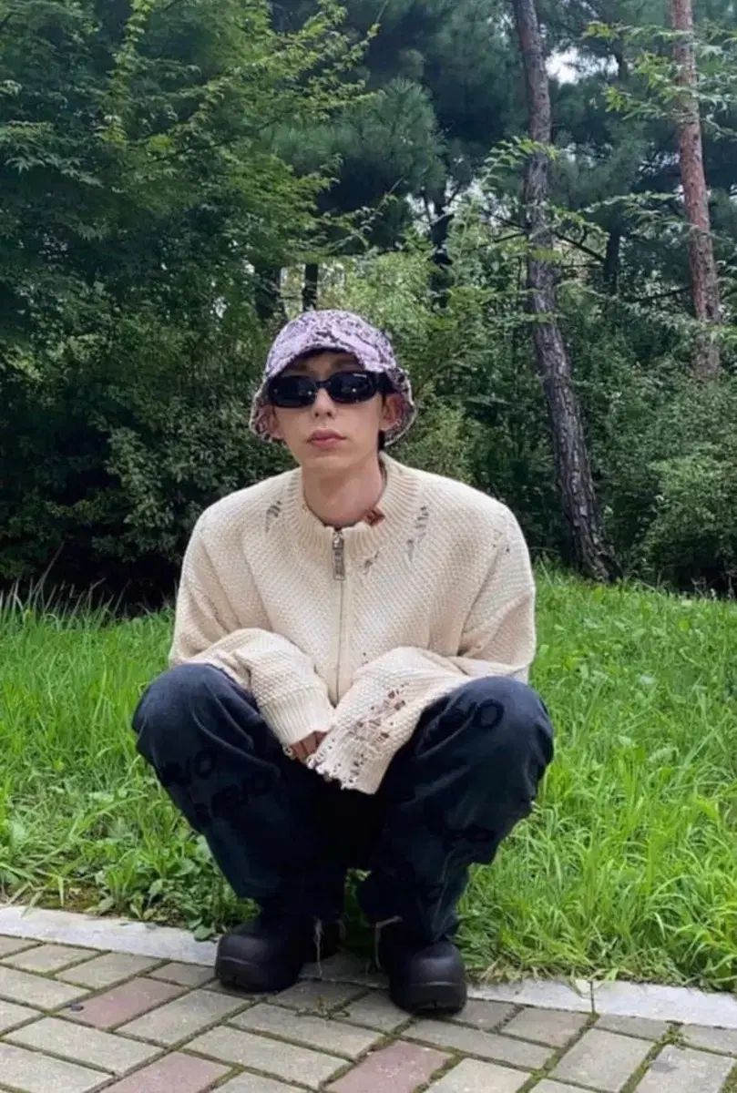 Maison MIHARA YASUHIRO メゾンミハラヤスヒロ ニット ジップアップ ジャケット ベージュ / 46