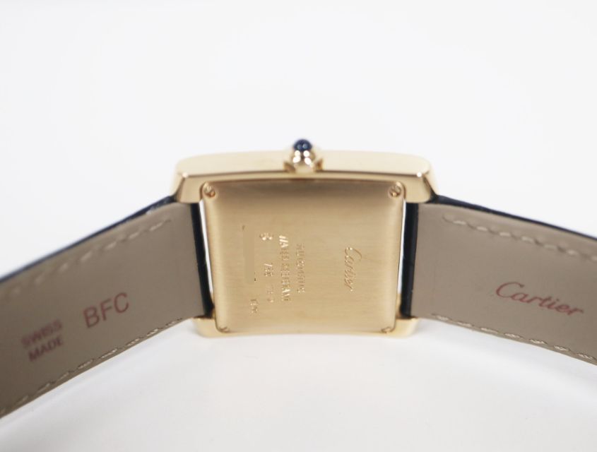 カルティエ CARTIER タンクフランセーズLM YG W5000156 シルバー 自動