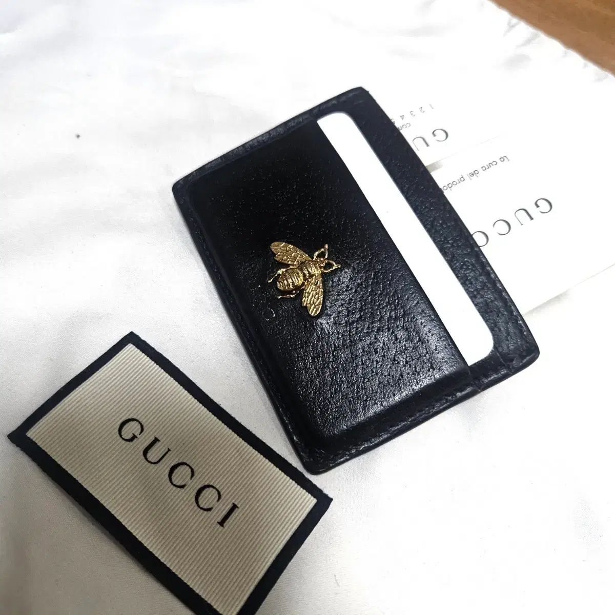 グッチ GUCCI 二つ折り財布 ダブルG ・ブラック レザー ブラック
