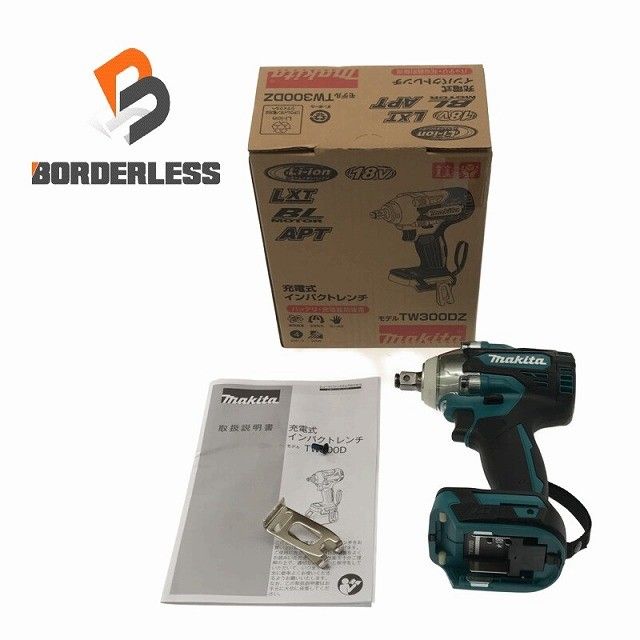 ☆未使用品☆makita マキタ 18V 充電式インパクトレンチ TW300DZ 本体のみ コードレス バッテリー式 電動工具130281