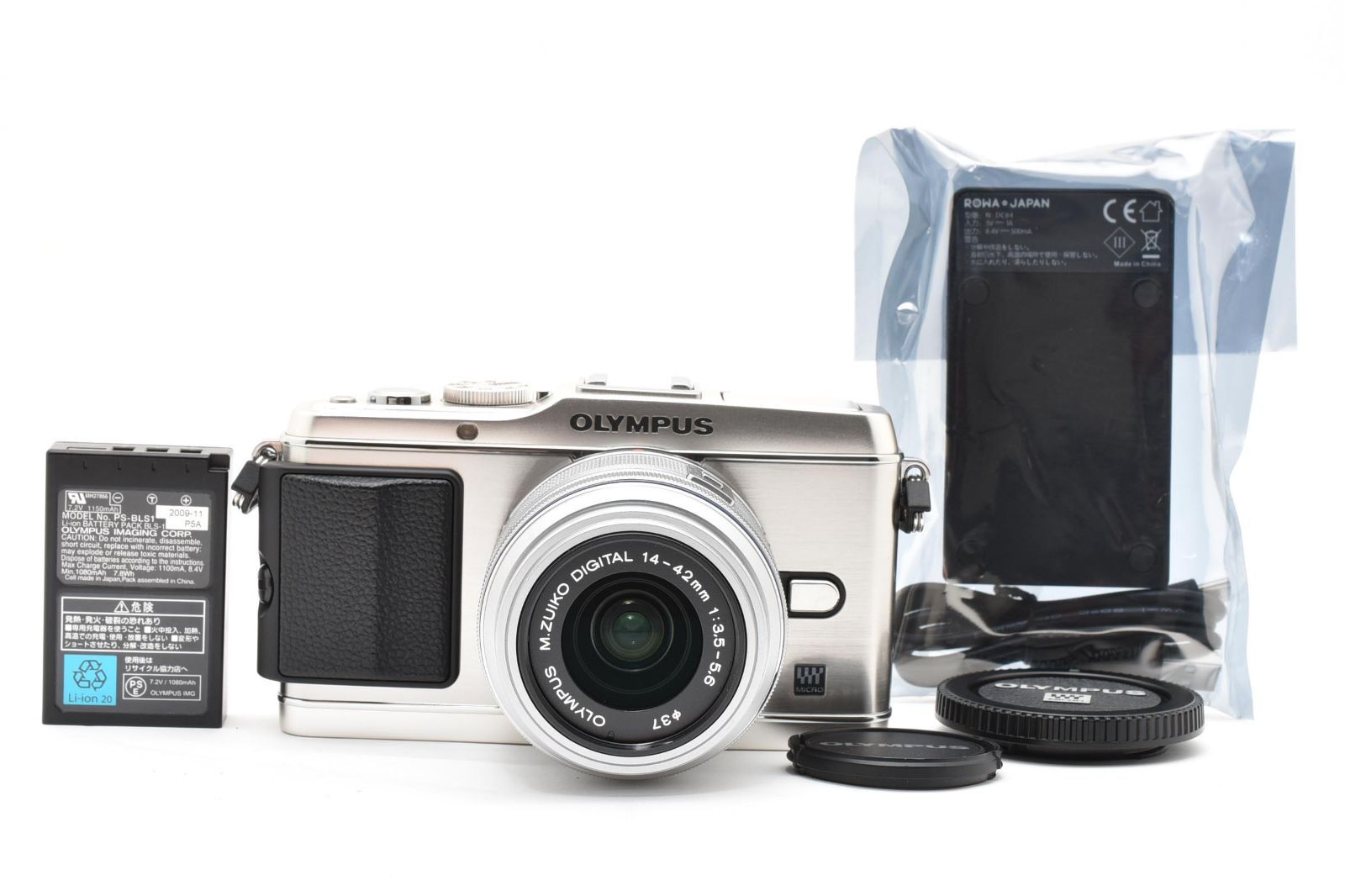 【返品保証】★美品★オリンパス OLYMPUS PEN E-P3 レンズキット 14-42mm II R 《ショット数212回》★ L55#7621