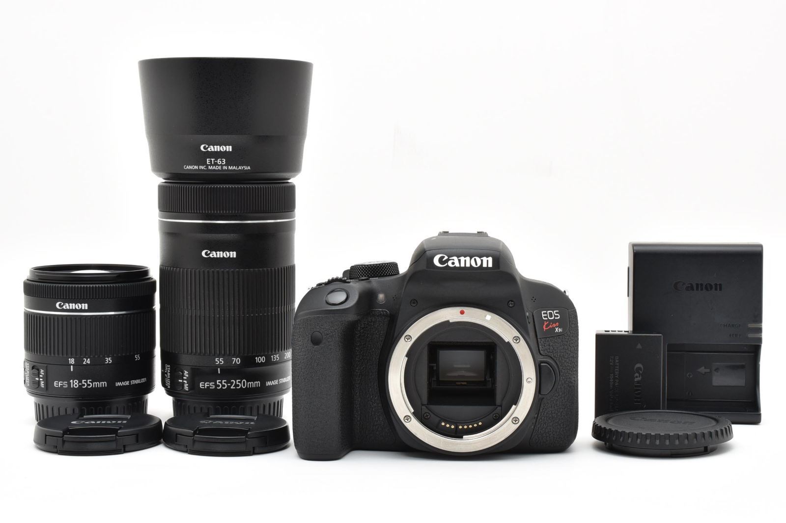 【返品保証】★極上品★キヤノン Canon EOS Kiss X9i ダブルズームキット 《ショット数:19110枚》★ L581#7659