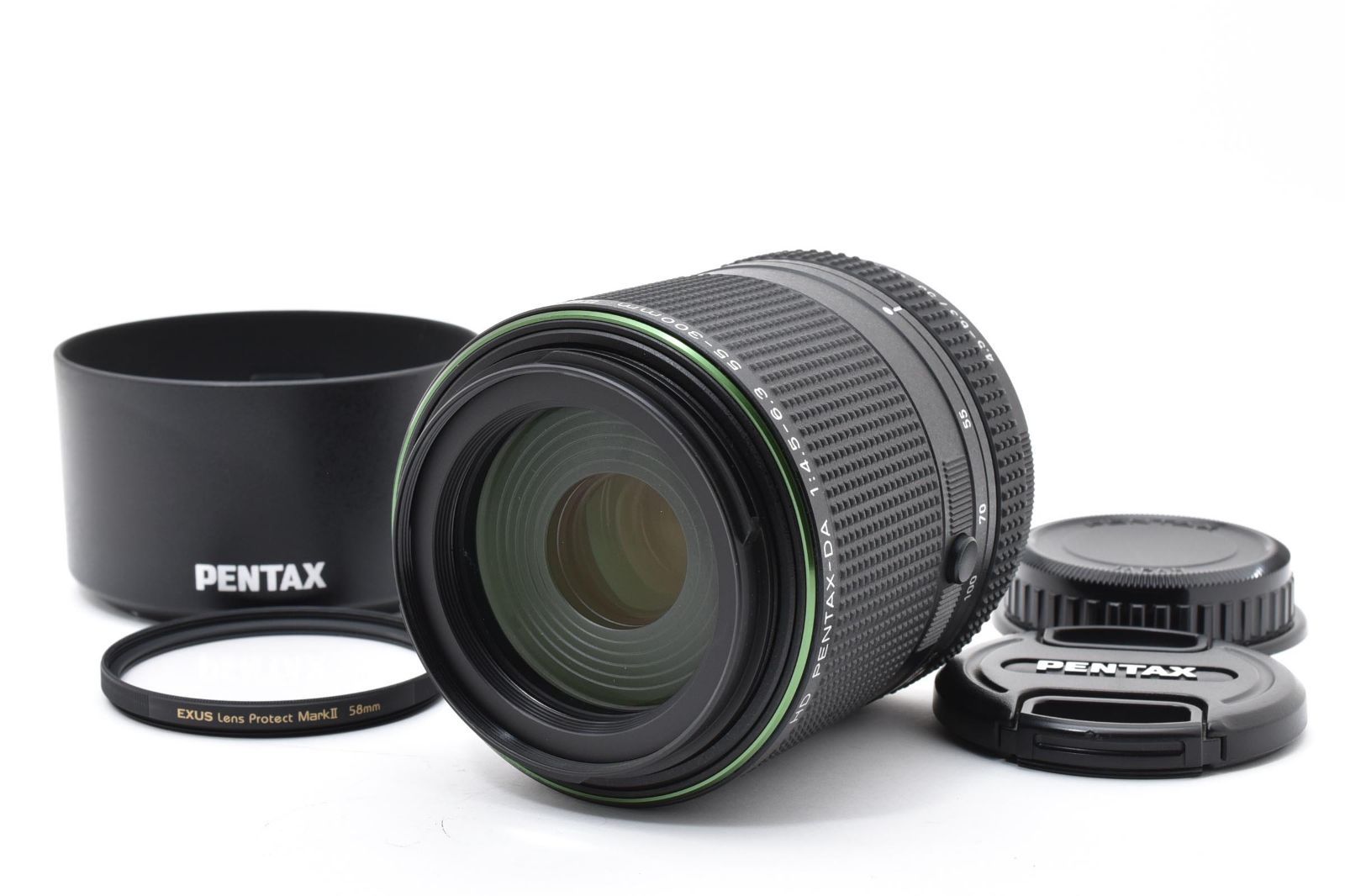 【返品保証】★極上品★ペンタックス HD PENTAX-DA 55-300mm F4.5-6.3 PLM WR 《付属品多数》★ L207#7759