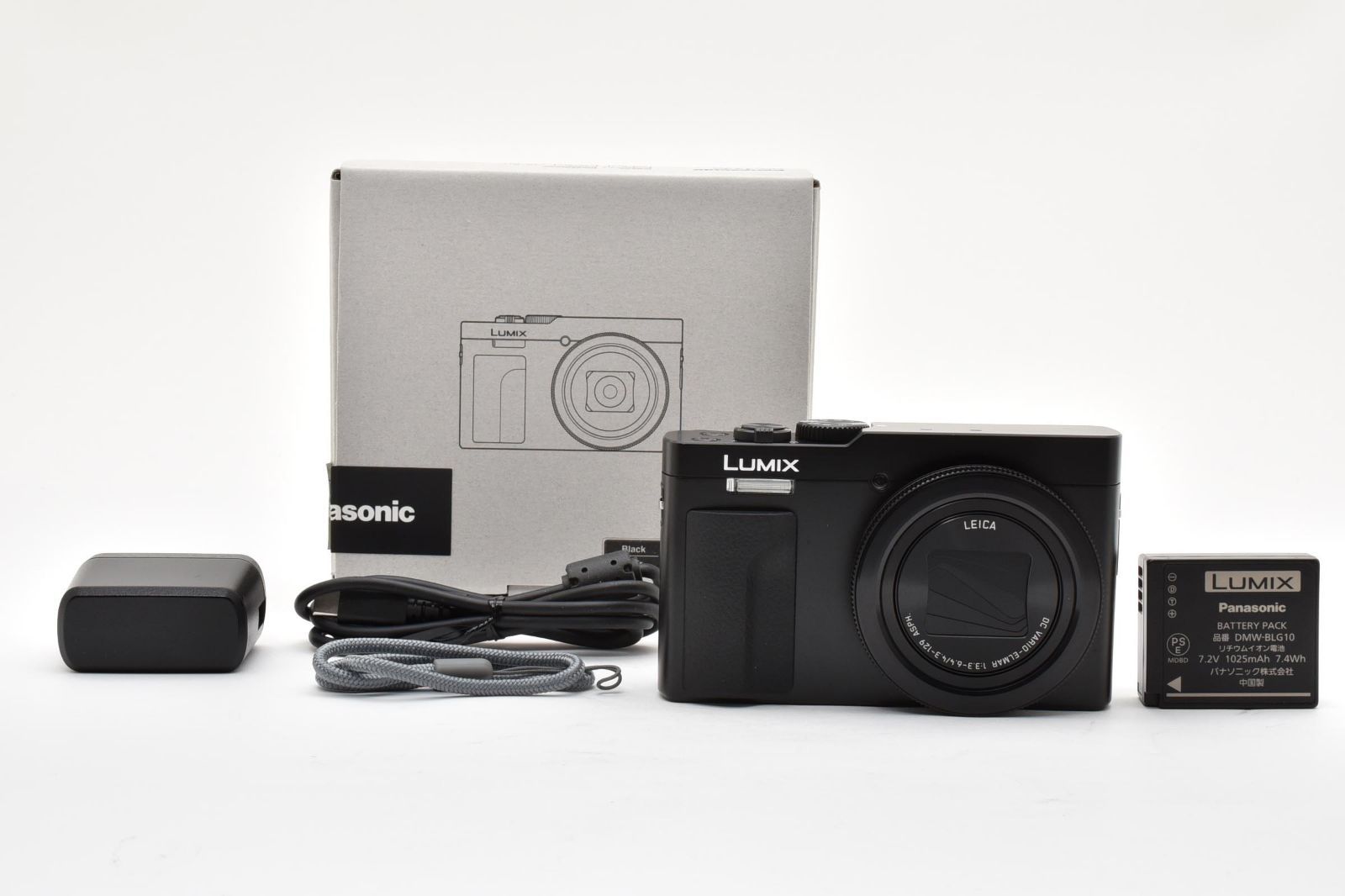 【返品保証】★極上美品★パナソニック Panasonic LUMIX DC-TZ99-K ブラック★ L608#8041