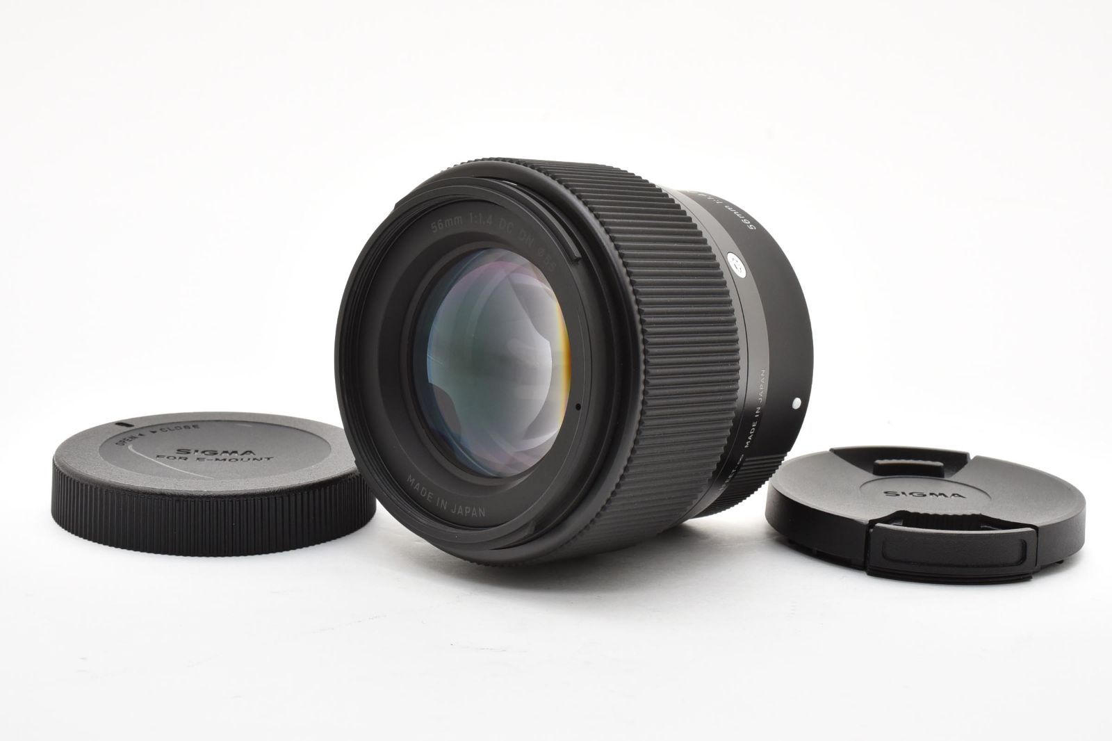 【返品保証】★レンズ光学極上品★シグマ SIGMA C 56mm F1.4 DC DN ソニーE SONY★ L348#8090